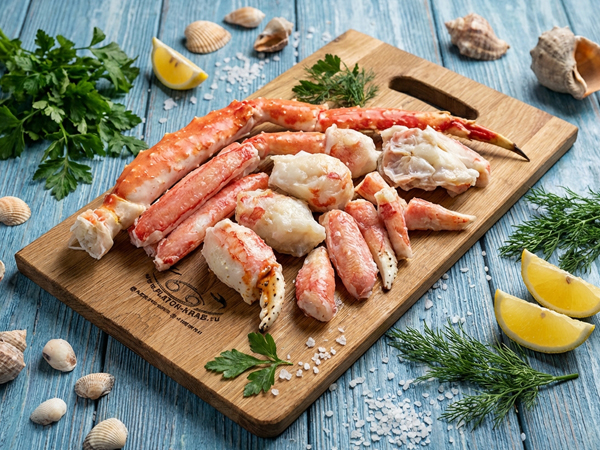 Пробный набор из мяса краба, ассорти, 500гр 
